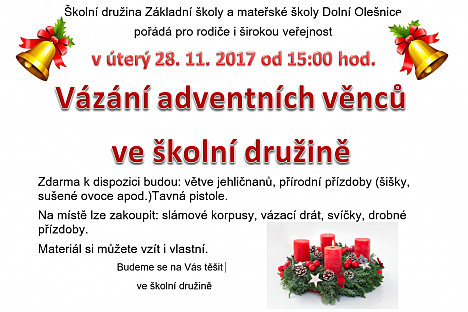 Vázání adventních věnců