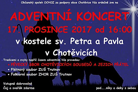 Adventní koncert v Chotěvicích