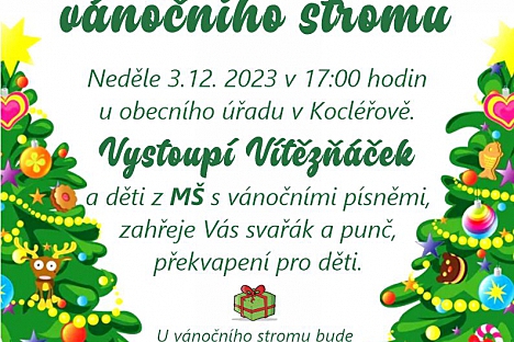 Rozsvícení vánočního stromu v Kocléřově