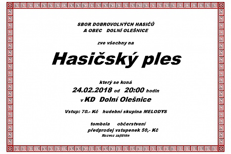 Hasičský ples