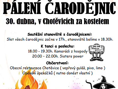 Čarodějnice v Chotěvicích