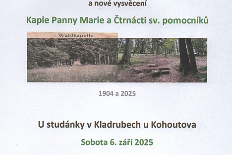 Slavnostní otevření Lesní galerie v Kladrubech u Kohoutova