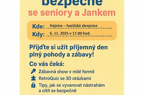 Odpoledne pro seniory v Hajnici 