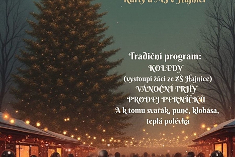 Rozsvícení vánočního stromu v Hajnici