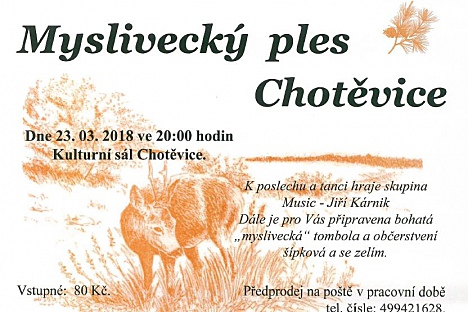 Myslivecký ples Chotěvice