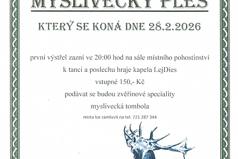 Myslivecký ples v Čermné