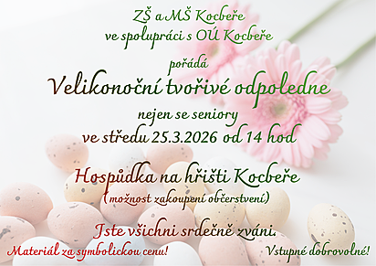 Velikonoční tvořivé odpoledne nejen pro seniory