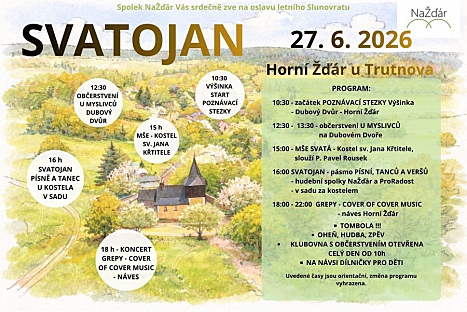 Spolek Nažďár zve na oslavu letního slunovratu