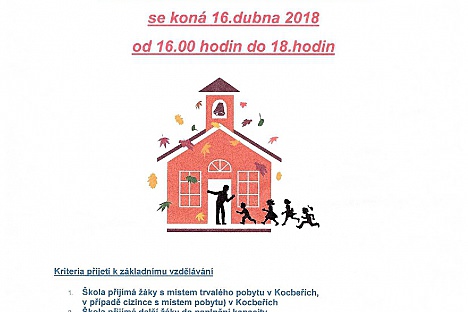 Zápis do 1. ročníku