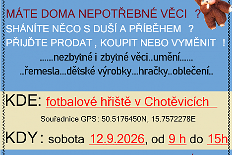 Bleší trh v Chotěvicích