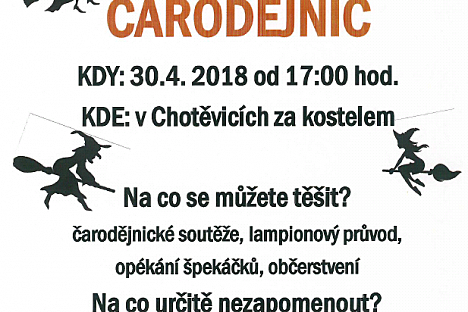 Pálení čarodějnic v Chotěvicích