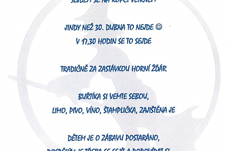 Čarodějnice 2018 v Horním Žďáru