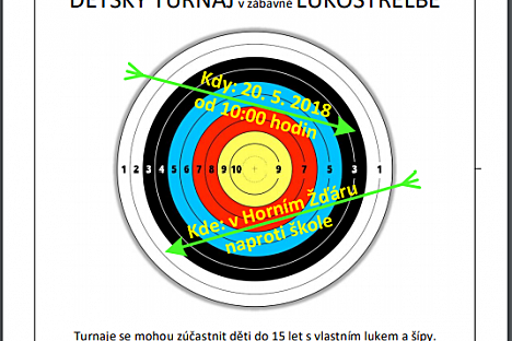 Dětský turnaj v zábavné lukostřelbě