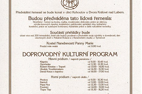 Lidová řemesla Kohoutov