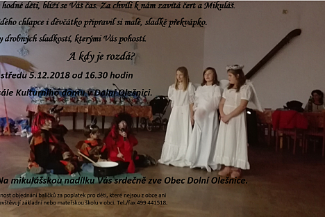 Mikulášská nadílka v Dolní Olešnici