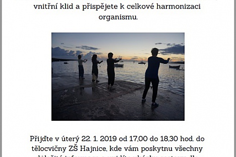 Cvičení CCHIKUNG v Hajnici