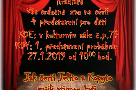 Představení pro děti Jak čerti Jelito a Kopyto vařili vtipnou kaši