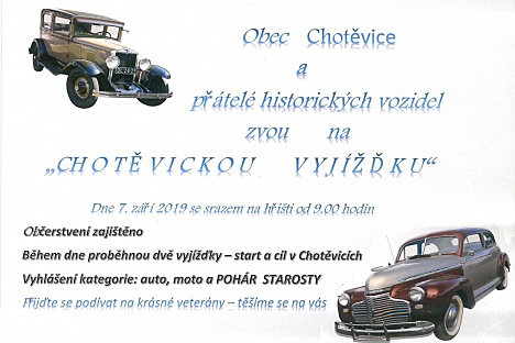 Chotěvická vyjížďka historických vozidel