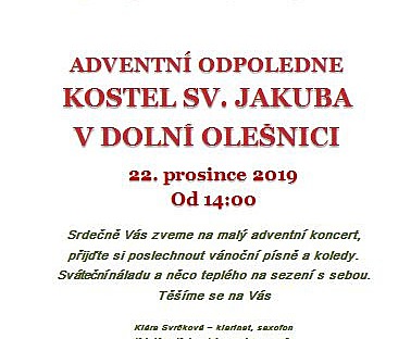 Adventní odpoledne v Dolní Olešnici