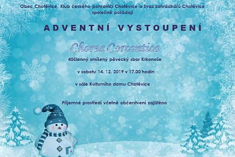 Adventní vystoupení Chorea Corcontica