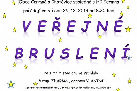 Veřejné bruslení ve Vrchlabí