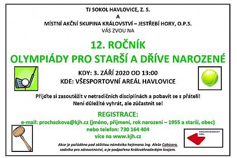 Olympiáda pro starší a dříve narozené