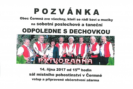 Pozvánka na odpoledne s dechovkou