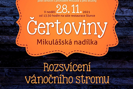 Čertoviny, rozsvícení vánočního stromu