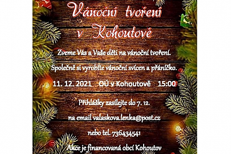 Vánoční tvoření v Kohoutově