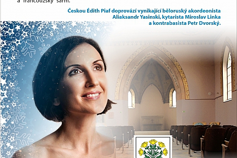 Vánoční koncert Radky Fišarové v kostele sv. Jana Nepomuckého v Huntířově